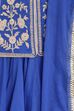Blue Poly Cotton Anarkali Suit image number 1