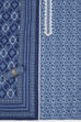Brown Cotton Printed Embroidered Unstitched Suit Set image number 1
