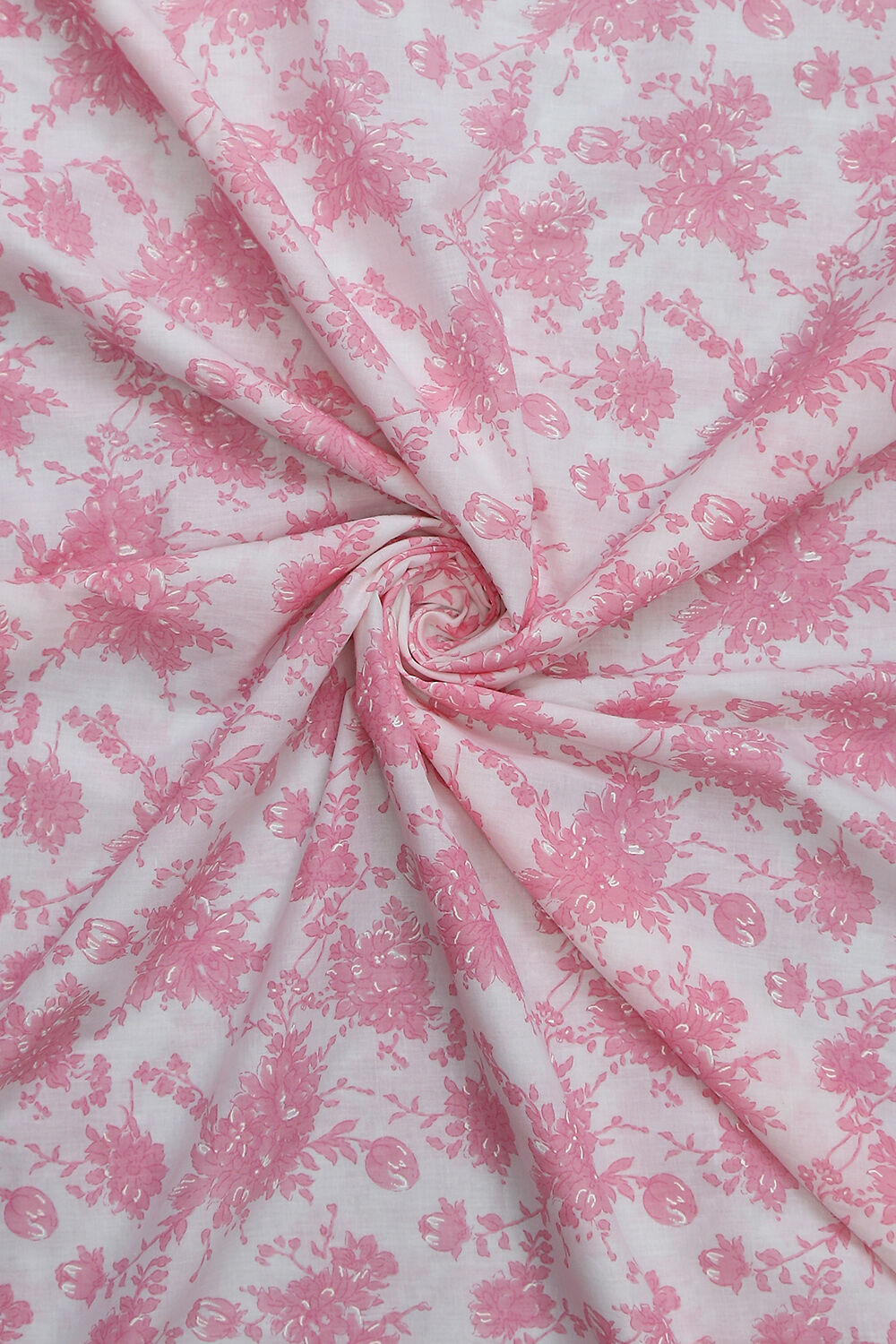 Peach Cotton Hand Embroidered Unstitched Suit Set image number 2