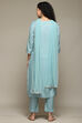 Yellow Rayon Straight Kurta Pants Suit Set image number 4