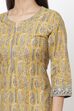 Ochre Yellow Straight Kurta Palazzo Suit Set image number 1