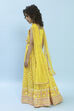 Yellow Cotton Printed Strappy Lehenga Set image number 4