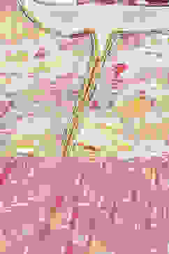 Pink Rayon Flared Printed Kurta Set image number 1