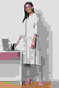 White Mint Cotton Straight Fusion Printed Kurta Set image number 6