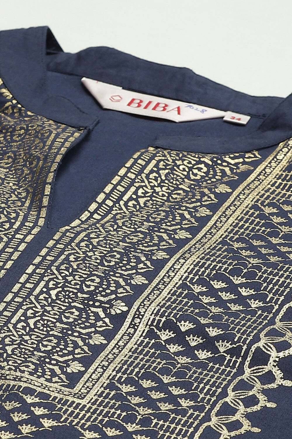 Mustard Printed Cotton Straight Kurta Palazzo Suit Set image number 1