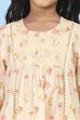 Peach Cotton Floral Printed A-Line Suit Set image number 1