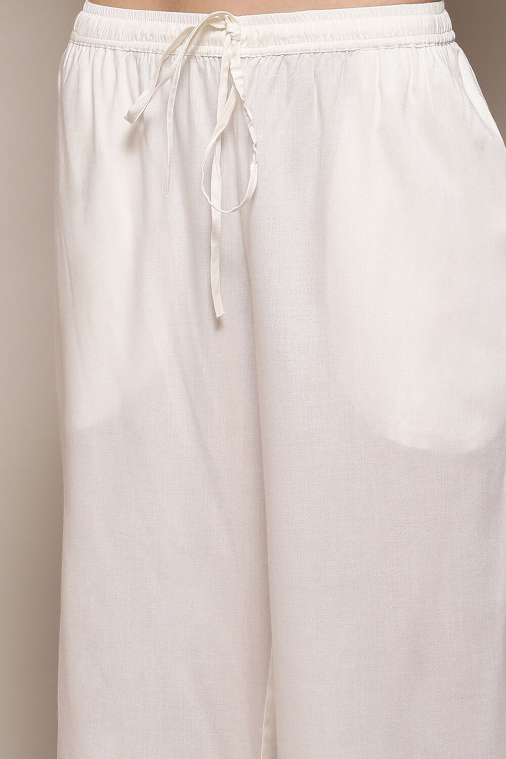 Pink Rayon flax Relaxed Kurta Palazzo Suit Set image number 2