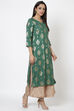Yellow Viscose Straight Kurta image number 4