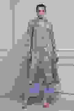 Blue Floral Printed Asymmetric Suit Set image number 6