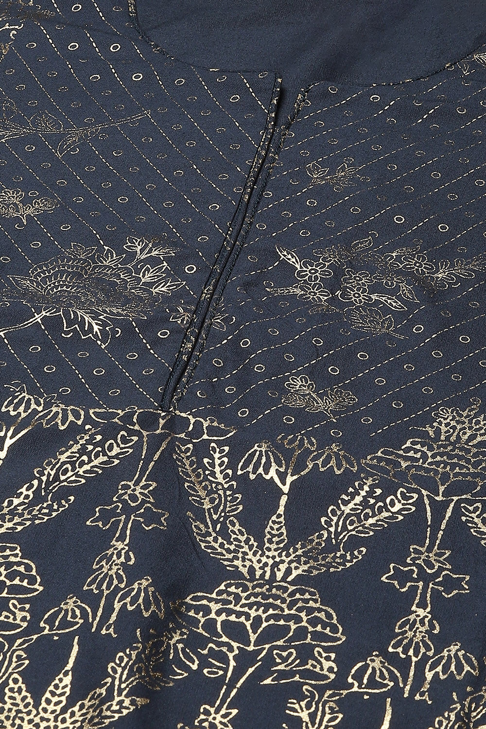 Blue Rayon Flared 2 Piece Set image number 1