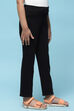 Black Cotton Lycra Skinny Jeggings image number 3