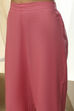 Pink Cotton Solid Straight Palazzos image number 1