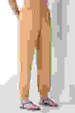 Beige Viscose Lycra Harem Pants image number 3