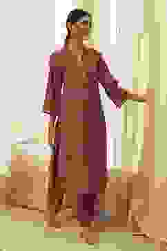 Rust Red Printed Co-ord Set image number 0