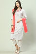 Brown Cotton Unstitched Suit Set image number 5