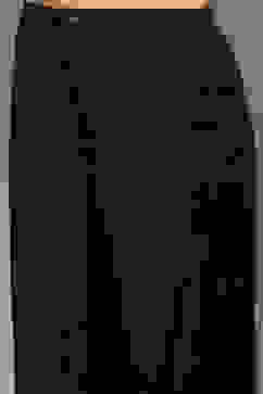 Black Poly Jacquard Flared Yarndyed Kurta image number 2