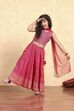Pink Cotton Printed Fitted Lehenga Set image number 8