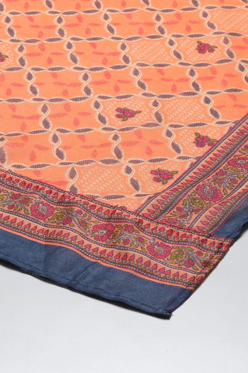 Blue Cotton Straight Kurta Sharara Suit Set image number 3