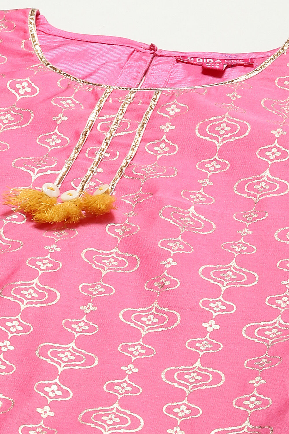 Pink Art Silk Straight Kurta Sharara Suit Set image number 1