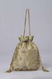 Dark Gold Fabric Potli Bag image number 1