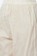 Off White Cotton Hand Block Print Unstitched Suit Set image number 2