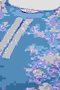 Blue Cotton Straight Printed Kurta image number 5