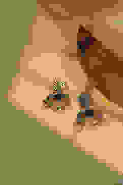 Navy Brass Drop & Danglers image number 0