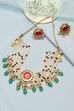 Red Green Alloy Necklace Set image number 0