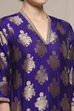 Purple Art Silk Printed Straight Co-ord Set image number 1