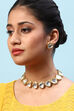 Gold Brass Necklace Set image number 2
