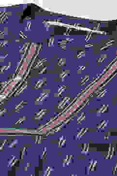 Indigo Cotton Short Yarndyed Kurti image number 1