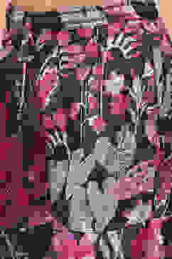 Teal Polyester Printed Gathered Sharara Suit Set image number 2