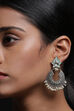 Oxidized And Turquoise Earrings image number 0