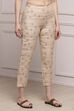 Beige Rayon Pants image number 3