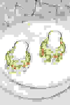 Gold Brass Earrings image number 0