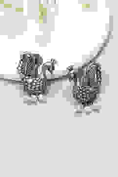 Silver Oxidised Earrings image number 0