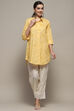 Yellow Rayon Straight Kurti