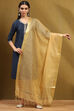Beige Poly Silk Dupatta image number 4