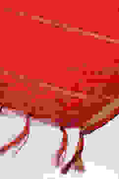 Red Cotton Blend Yard-Dyed Dupatta image number 1