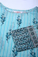 Turquoise Cotton Straight Kurta image number 1