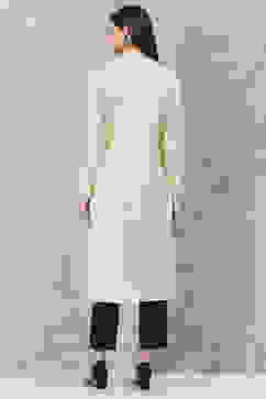 Beige Acrylic Yarndyed Shrug image number 4