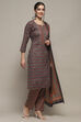 Green Cotton Unstitched Suit set image number 7