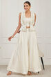 Off White Silk Chanderi Embroidered Co-Ord Set image number 0