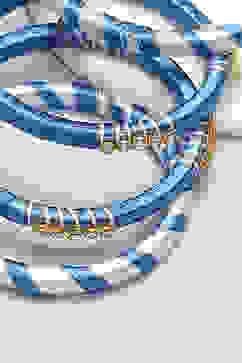 Blue White Kids Bangles image number 1