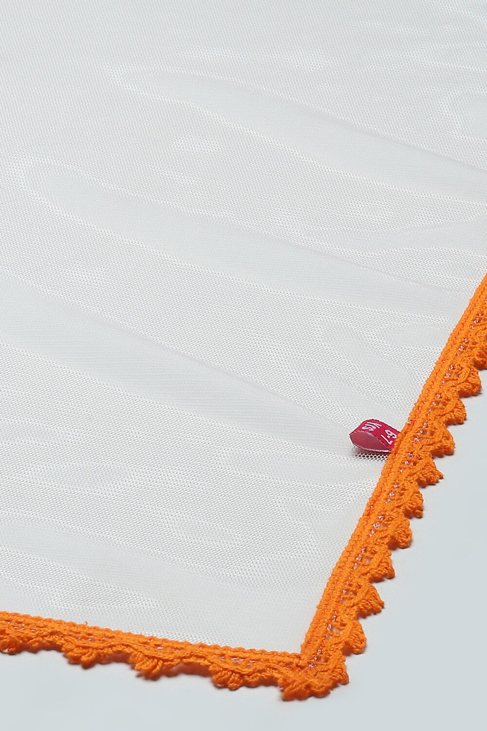 Orange Cotton Printed Flared Kurta White Palazzo & Dupatta image number 3