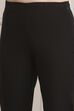 Black-White Viscose Rayon A-Line Kurta Pants Set image number 2