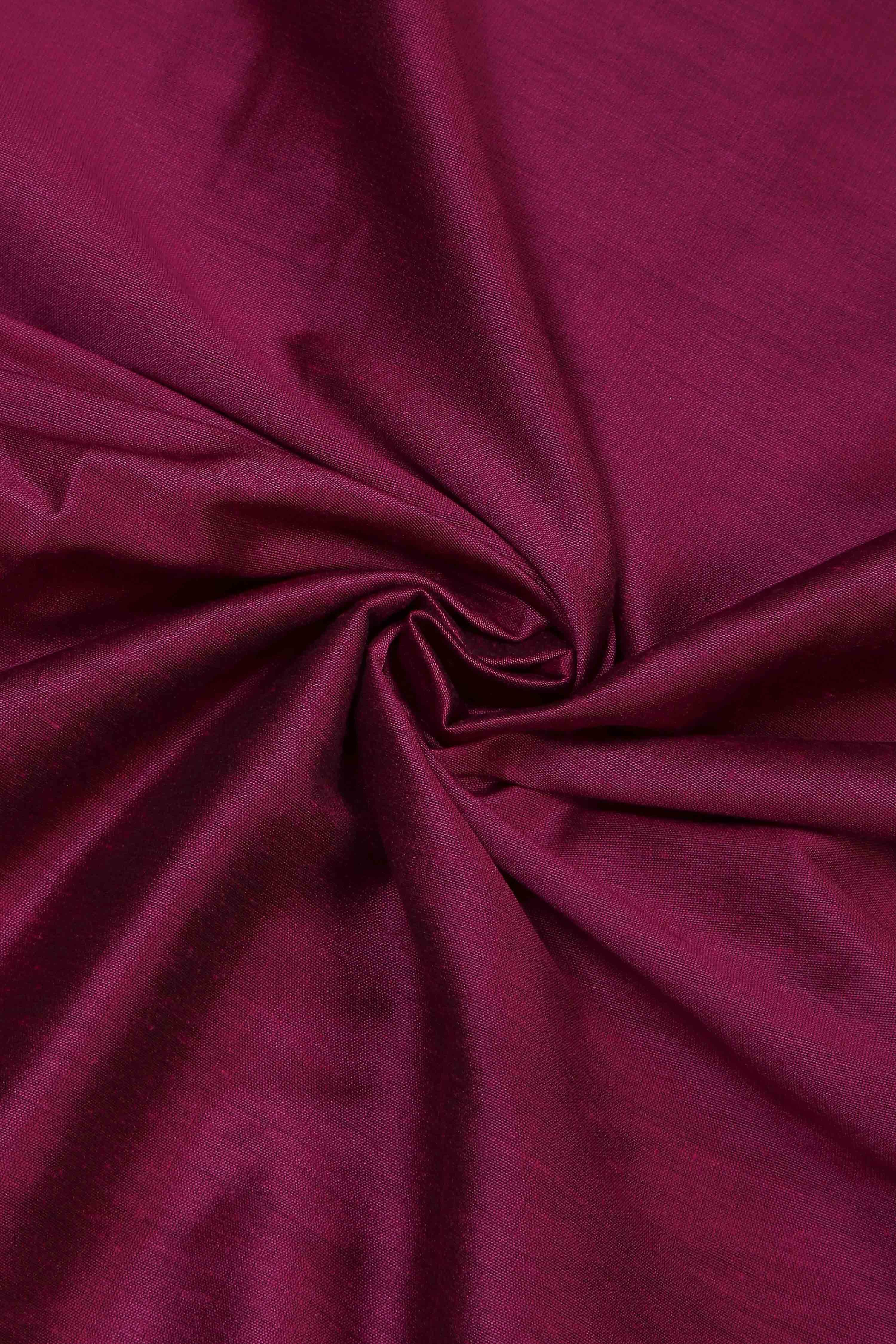 Rust Cotton Jamdani Unstitched Suit Set image number 2