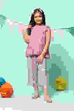 Purple Rayon Printed Sleepwear image number 0