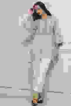 Aqua Blue Rayon Printed Kurti image number 5