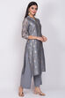 Pink Poly Cotton Straight Kurta Palazzo Suit Set image number 3